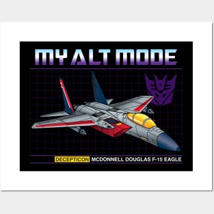 Transformers G1 Alt Mode F15 Starscream Posters and Art